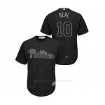 Camiseta Beisbol Hombre Philadelphia Phillies J.t. Realmuto 2019 Players Weekend Replica Negro