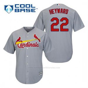 Camiseta Beisbol Hombre St. Louis Cardinals Jason Heyward 22 Gris Cool Base