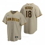 Camiseta Beisbol Hombre San Diego Padres Austin Hedges Replica Alterno Marron