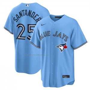 Camiseta Beisbol Hombre Toronto Blue Jays Anthony Santander Alterno Replica Azul Claro Camiseta Beisbol Hombre Toronto Blue Jays Anthony Santander Alterno Replica Azul Claro