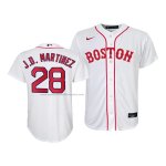 Camiseta Beisbol Nino Boston Red Sox J.d. Martinez Replica 2021 Blanco