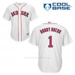 Camiseta Beisbol Hombre Boston Red Sox 1 Bobby Doerr Blanco 1ª Cool Base