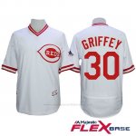 Camiseta Beisbol Hombre Cincinnati Reds 30 Ken Griffey Jr Autentico Coleccion Flex Base Blanco