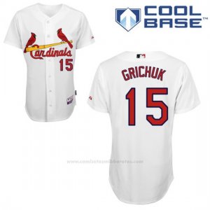 Camiseta Beisbol Hombre St. Louis Cardinals Randal Grichuk Blanco Cool Base