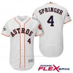 Camiseta Beisbol Hombre Houston Astros 2017 World Series George Springer Blanco Flex Base