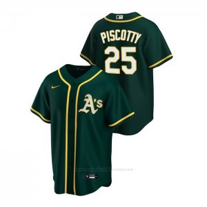 Camiseta Beisbol Hombre Oakland Athletics Stephen Piscotty 2020 Replica Alterno Verde