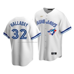 Camiseta Beisbol Hombre Toronto Blue Jays Roy Halladay Cooperstown Collection Primera Blanco