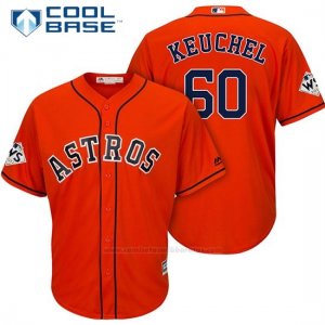 Camiseta Beisbol Hombre Houston Astros 2017 World Series Dallas Keuchel Naranja Cool Base