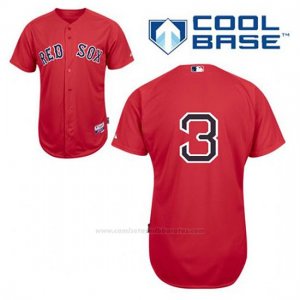 Camiseta Beisbol Hombre Boston Red Sox 3 Jimmie Foxx Rojo Alterno Cool Base
