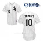 Camiseta Beisbol Hombre Chicago White Sox 10 Alexei Ramirez Blanco 1ª Cool Base