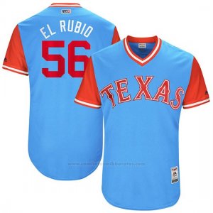 Camiseta Beisbol Hombre Texas Rangers 2017 Little League World Series Austin Bibens Dirkx Azul