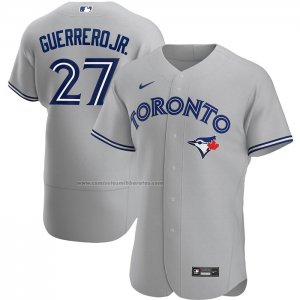 Camiseta Beisbol Hombre Toronto Blue Jays Vladimir Guerrero Jr. Road Autentico Gris