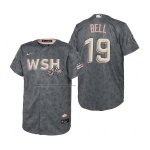 Camiseta Beisbol Nino Washington Nationals Josh Bell 2022 City Connect Replica Gris