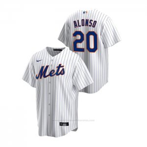 Camiseta Beisbol Hombre New York Mets Pete Alonso Replica Primera Blanco