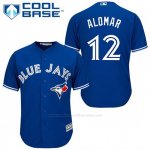 Camiseta Beisbol Hombre Toronto Blue Jays Roberto Alomar 12 Azul Alterno Cool Base