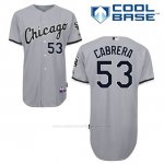 Camiseta Beisbol Hombre Chicago White Sox Melky Cabrera 53 Gris Cool Base