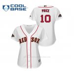 Camiseta Beisbol Mujer Boston Red Sox David Price 2019 Gold Program Cool Base Blanco