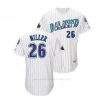 Camiseta Beisbol Hombre Arizona Diamondbacks Shelby Miller Throwback 1998 Blanco