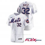 Camiseta Beisbol Hombre New York Mets Steven Matz Autentico Nike Blanco