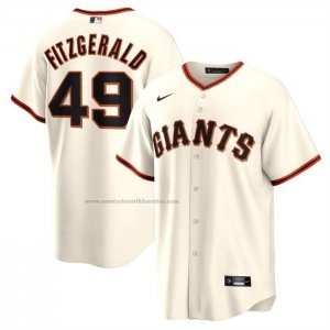 Camiseta Beisbol Hombre San Francisco Giants Tyler Fitzgerald Primera Replica Crema