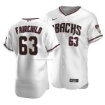 Camiseta Beisbol Hombre Arizona Diamondbacks Stuart Fairchild Autentico Primera Blanco