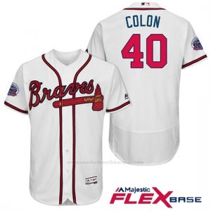 Camiseta Beisbol Hombre Atlanta Braves 40 Bartolo Colon Blanco 2017 All Star Flex Base