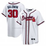 Camiseta Beisbol Hombre Atlanta Braves Drake Baldwin Primera Replica Blanco Camiseta Beisbol Hombre Atlanta Braves Drake Baldwin Primera Replica Blanco