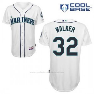 Camiseta Beisbol Hombre Seattle Mariners Taijuan Walker 32 Blanco 1ª Cool Base