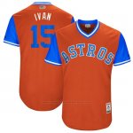 Camiseta Beisbol Hombre Houston Astros 2017 Little League World Series Carlos Beltran Naranja