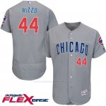 Camiseta Beisbol Hombre Chicago Cubs 44 Anthony Rizzo Gris Flex Base Autentico Coleccion Jugador
