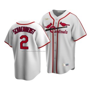 Camiseta Beisbol Hombre St. Louis Cardinals Red Schoendienst Cooperstown Collection Primera Blanco