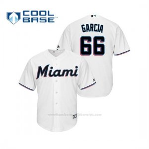Camiseta Beisbol Hombre Miami Marlins Jarlin Garcia Cool Base Majestic 1ª 2019 Blanco