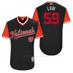 Camiseta Beisbol Hombre Washington Nationals 2017 Little League World Series Jose Lobaton Azul