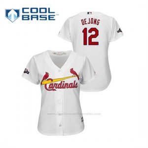 Camiseta Beisbol Mujer St. Louis Cardinals Paul Dejong 2019 Postseason Cool Base Blanco