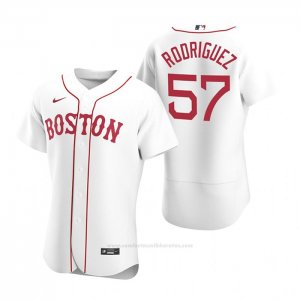 Camiseta Beisbol Hombre Boston Red Sox Eduardo Rodriguez Autentico 2020 Alterno Blanco