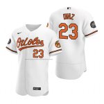 Camiseta Beisbol Hombre Baltimore Orioles Yusniel Diaz Autentico Blanco