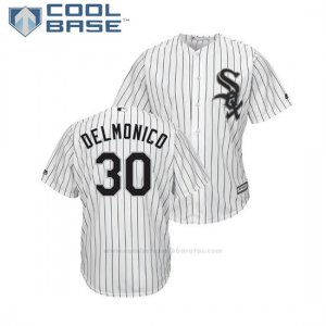 Camiseta Beisbol Hombre Chicago White Sox Nicky Delmonico Cool Base 1ª Blanco