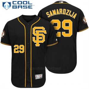 Camiseta Beisbol Hombre San Francisco Giants Jeff Samardzija Negro Cool Base