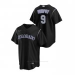 Camiseta Beisbol Hombre Colorado Rockies Daniel Murphy Replica Alterno Negro