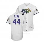 Camiseta Beisbol Hombre Tampa Bay Rays C.j. Cron Throwback 1998 Blanco