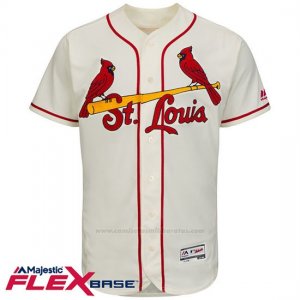 Camiseta Beisbol Hombre St. Louis Cardinals Blank Crema Flex Base Autentico Coleccion