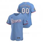Camiseta Beisbol Hombre Texas Rangers Personalizada Autentico 2020 Alternato Azul