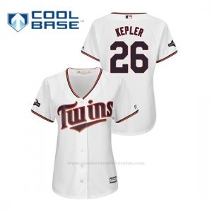 Camiseta Beisbol Mujer Minnesota Twins Max Kepler 2019 Postseason Cool Base Blanco