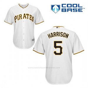 Camiseta Beisbol Hombre Pittsburgh Pirates Josh Harrison 5 Blanco 1ª Cool Base