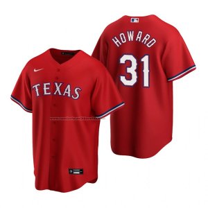 Camiseta Beisbol Hombre Texas Rangers Spencer Howard Replica Alterno Rojo