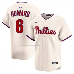 Camiseta Beisbol Hombre Philadelphia Phillies Ryan Howard Alterno 2 Retired Limited Crema