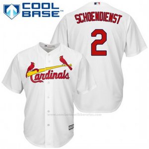 Camiseta Beisbol Hombre St. Louis Cardinals Rojo Schoendienst 2 Blanco 1ª Cool Base