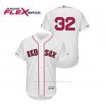 Camiseta Beisbol Hombre Boston Red Sox Matt Barnes 150th Aniversario Patch Flex Base Blanco