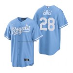 Camiseta Beisbol Hombre Kansas City Royals Kyle Isbel Replica Alterno Azul