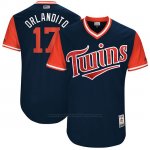 Camiseta Beisbol Hombre Minnesota Twins 2017 Little League World Series Jose Berrios Azul